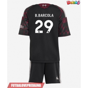 Lacne Dětský Futbalové dres Liverpool Bradley Barcola #29 2026-27 Krátky Rukáv - Tretina (+ trenírky)